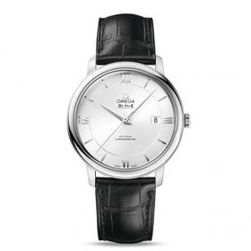 Omega欧米茄男士De Ville碟飞系列白色表盘精钢外壳表带蓝宝石水晶玻璃表镜2500自动机械表防水腕表JPY带授权招加盟代理