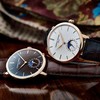 Frederique Constant 康斯登男式银色表盘黑色指针玫瑰金镀金精钢外壳深棕色鳄鱼皮表带高品质 fc-705自动机芯机械表 防水腕表 FC-705V4S4JPY带授权招加盟代理 商品缩略图4