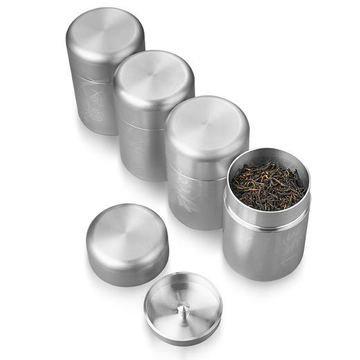 【器】四君子珍藏系列纯锡茶叶罐 商品图5