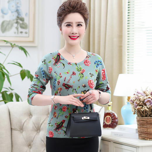 XX 20109KML花色针织薄款春秋款大码【限量】 商品图2