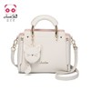 【一般贸易】【授权商品】欧时纳（JUST STAR）韩版单肩手提凯莉女包 米白色043 商品缩略图0