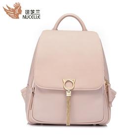 【一般贸易】【授权商品】纽芝兰（NUCELLE） 韩版可爱喵双肩女包 仙女粉328