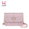 【一般贸易】【授权商品】欧时纳（JUST STAR） 韩版单肩女士闪料小方包 梦幻粉062 商品缩略图0
