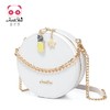 【一般贸易】【授权商品】欧时纳（JUST STAR） 2019新款链条斜挎小圆女包 白色160 商品缩略图0