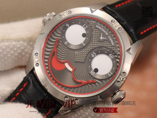 TW俄罗斯小丑【最高版本V3S真功能快调月相】与原版同步，【"突破"钟表行业年度大作】，直径42mmX11.8mm，男士腕表，皮表带，自动机械机芯，密底。 商品图3