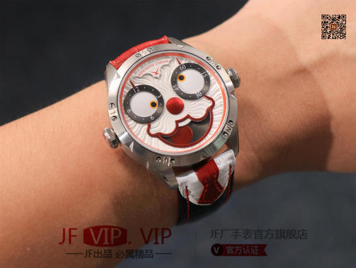 TW俄罗斯小丑【最高版本V3S真功能快调月相】与原版同步，【"突破"钟表行业年度大作】，直径42mmX11.8mm，男士腕表，皮表带，自动机械机芯，密底。 商品图10