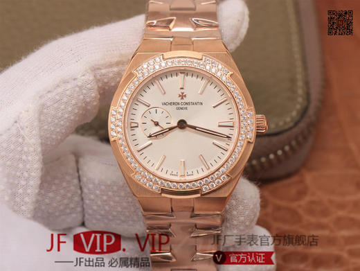 江诗丹顿纵横四海系列OVERSEAS女款小号型v2版钢带款，表径36×10.8mm ，CITIZEN8系列改Cal.5300机芯，女士腕表，精钢表带，自动机械机芯，透底 商品图0