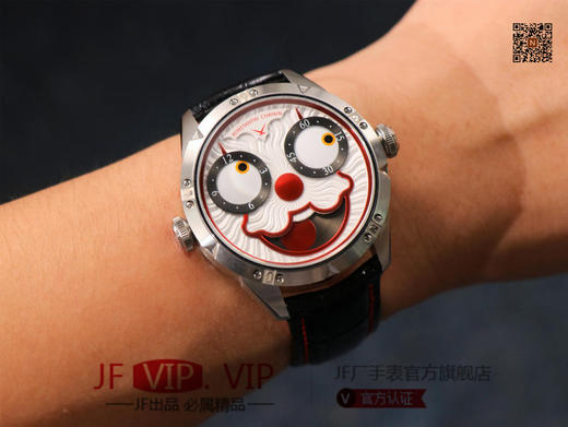 TW俄罗斯小丑【最高版本V3S真功能快调月相】与原版同步，【"突破"钟表行业年度大作】，直径42mmX11.8mm，男士腕表，皮表带，自动机械机芯，密底。 商品图10