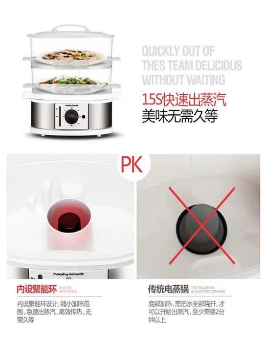 MORPHY/摩飞电蒸笼JPY带授权招加盟代理 商品图3