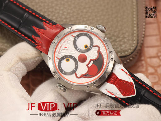 TW俄罗斯小丑【最高版本V3S真功能快调月相】与原版同步，【"突破"钟表行业年度大作】，直径42mmX11.8mm，男士腕表，皮表带，自动机械机芯，密底。 商品图2