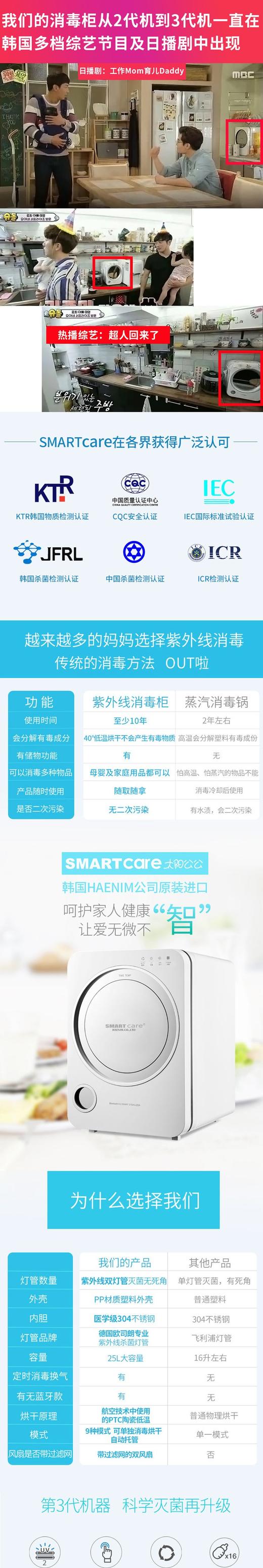 Smartcare婴儿奶瓶消毒柜 商品图1