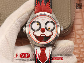 TW俄罗斯小丑【最高版本V3S真功能快调月相】与原版同步，【"突破"钟表行业年度大作】，直径42mmX11.8mm，男士腕表，皮表带，自动机械机芯，密底。