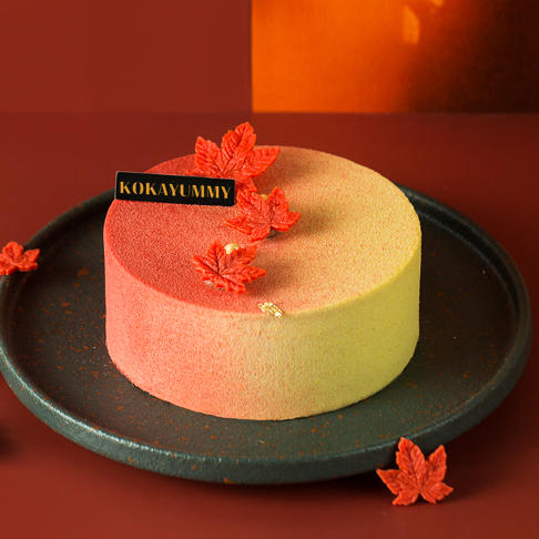 香山枫叶|maple leaf(半糖低卡,美"栗"动人)(此款蛋糕密度较大,体积较