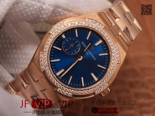 江诗丹顿纵横四海系列OVERSEAS女款小号型v2版钢带款，表径36×10.8mm ，CITIZEN8系列改Cal.5300机芯，女士腕表，精钢表带，自动机械机芯，透底 商品图3