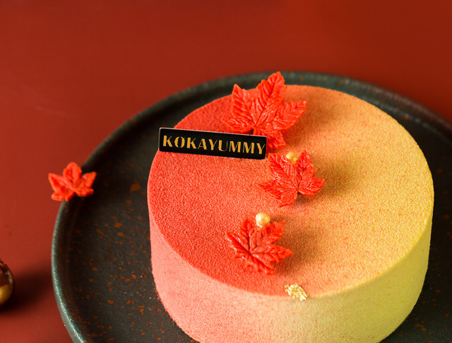 香山枫叶|maple leaf(半糖低卡,美"栗"动人)(此款蛋糕密度较大,体积较