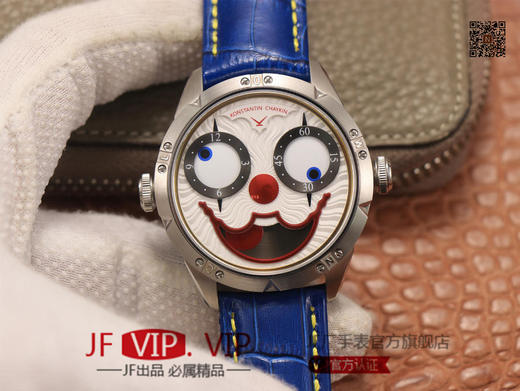 TW俄罗斯小丑【最高版本V3S真功能快调月相】与原版同步，【"突破"钟表行业年度大作】，直径42mmX11.8mm，全自动精工机械，男士腕表，皮表带，自动机械机芯，密底。 商品图0