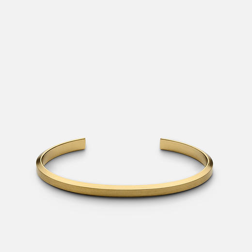 北京仓｜Skultuna-Icon-磨砂金色 窄款 手镯（男女同款）［瑞典设计师］ 商品图1