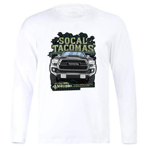 TOYOTA烫画印花穿越丛林越野车长袖休闲T恤打底体恤 NMT-1077 商品图1