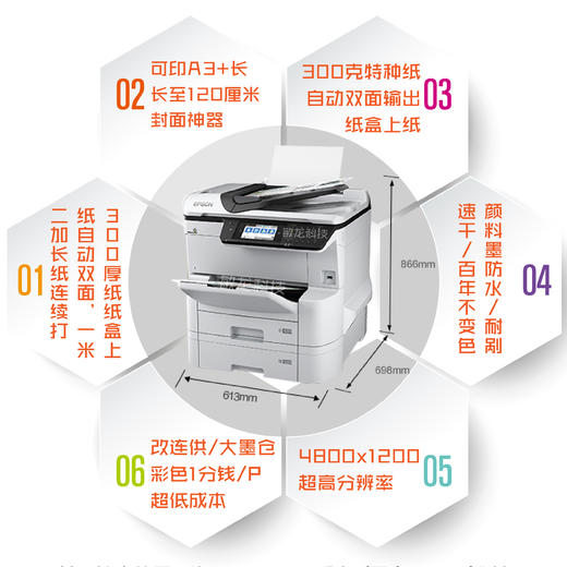 爱普生C8690A/工业级A3+喷墨数码机/改好连供墨盒 商品图1