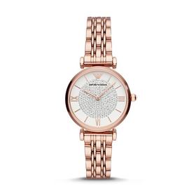 【一般贸易】阿玛尼Emporio Armani 满天星手表女款 镶钻石英腕表AR11244
