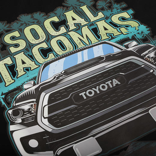 TOYOTA烫画印花穿越丛林越野车长袖休闲T恤打底体恤 NMT-1077 商品图2