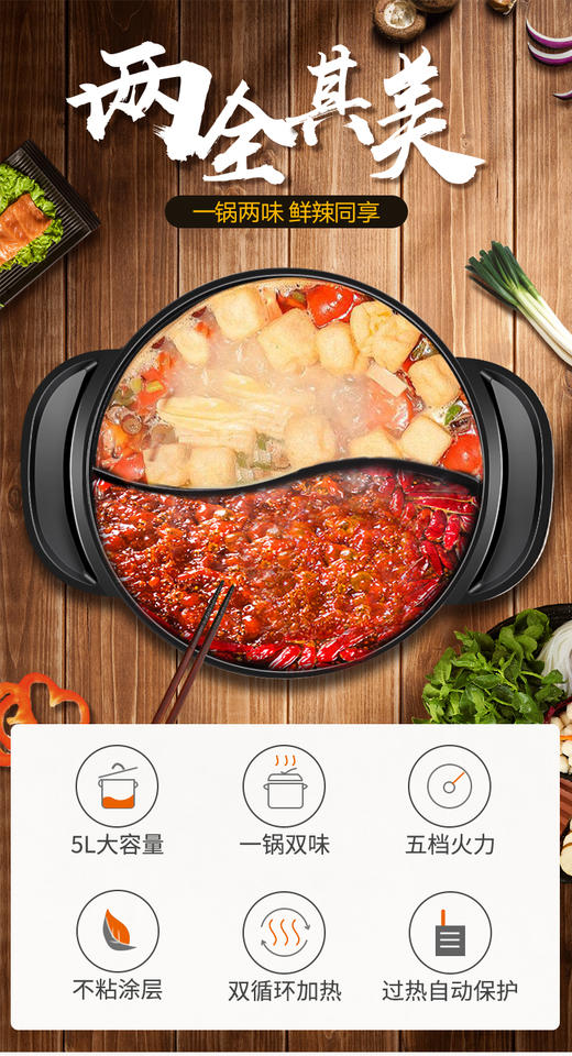 九阳（Joyoung）电火锅JK-50H9JPY带授权招加盟代理 商品图1