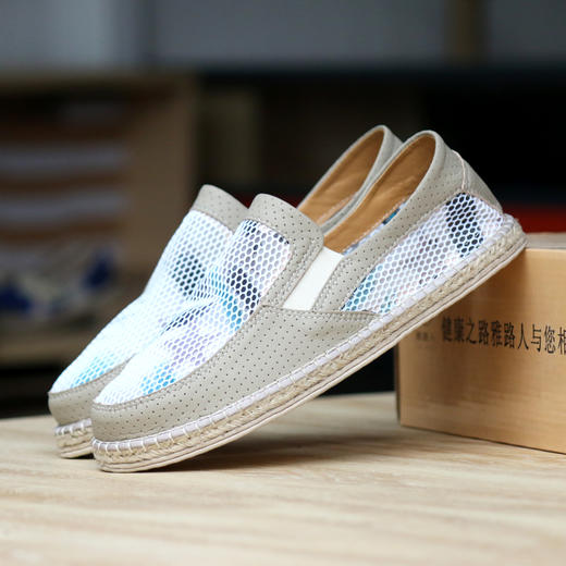 【买麻鞋，雅路人】防脚臭，夏季新款男鞋懒人鞋手工麻鞋休闲男鞋1816-3千层底布鞋 商品图0