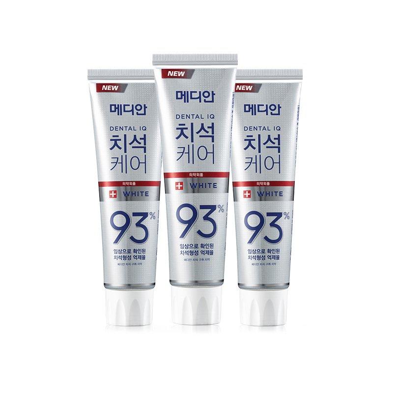 韩国amore/爱茉莉 93牙膏 银色三支/排