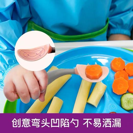 澳洲B.box勺子冰淇淋系列宝宝学吃饭训练弯头叉勺婴儿餐具辅食勺1-2岁 商品图3