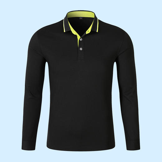 梵可梵长袖POLO衫翻领T恤定制工作服同学聚会餐饮文化衫印字刺绣 商品图9