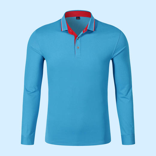 梵可梵长袖POLO衫翻领T恤定制工作服同学聚会餐饮文化衫印字刺绣 商品图8