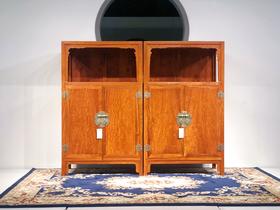 红桥红  家具严选  缅甸花梨(大果紫檀）  【亮格柜】