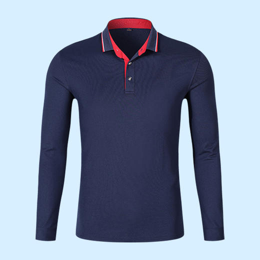 梵可梵长袖POLO衫翻领T恤定制工作服同学聚会餐饮文化衫印字刺绣 商品图10