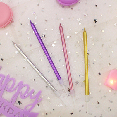 金色电镀蜡烛一支