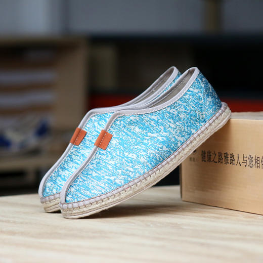 【买麻鞋，雅路人】防脚臭，春季新款雅路人手工千层底布鞋亚麻底情侣鞋四季鞋中国风僧鞋棉麻休闲布鞋YQ-09 商品图0