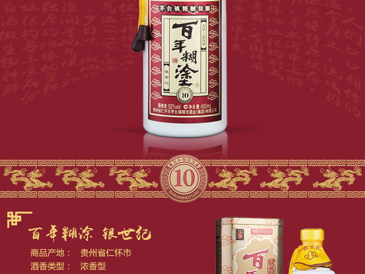 百年糊涂52度银世纪450ml贵州茅台镇浓香型白酒特价_02.jpg
