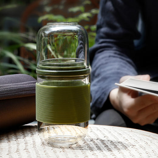 便携式旅行茶具.玻璃快客杯（茶水分离） 商品图1
