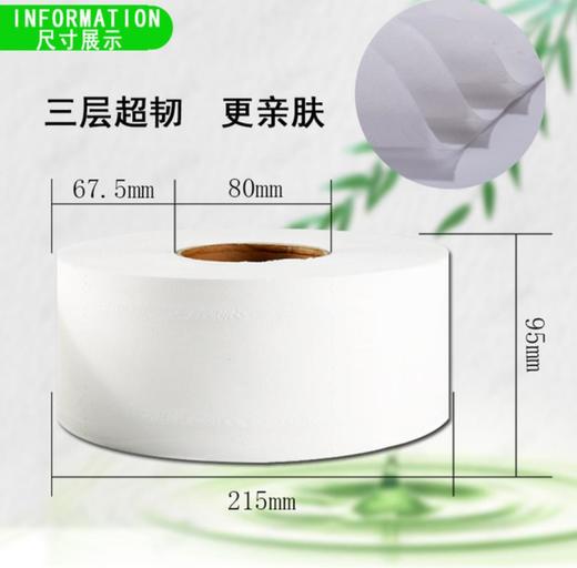 【平板纸】秀竹600克大卷纸大盘卷纸厕纸卷筒纸巾卫生纸 商品图1