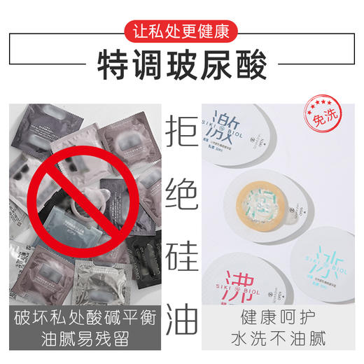【真正的单手秒开】SIKI私激避孕套 玻尿酸润滑安全套 商品图1