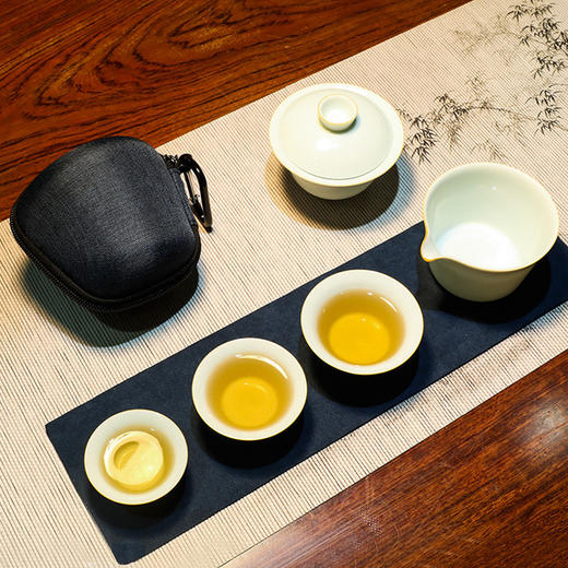 景德镇陶瓷茶具套组.影青五件套 商品图3