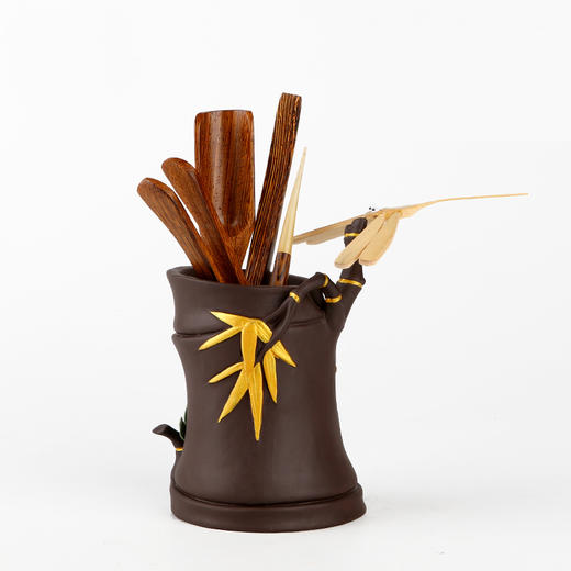 紫砂茶筒茶具配件（步步高升六君子） 商品图0