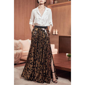 CG｜Sequin Sabrina Maxi Skirt [亮片提花半裙]