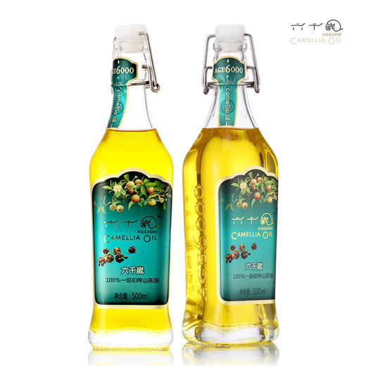 香港最受欢迎品牌 送礼佳品-健康营养油 六千嵗一级初榨山茶油 礼盒装500ML*2 商品图3
