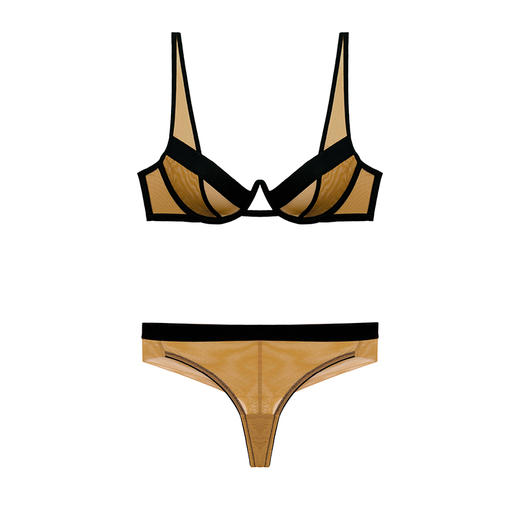 Her Senses｜感官 01-B005-YN  倒V 3/4钢圈  [ 姜黄 ] 商品图10