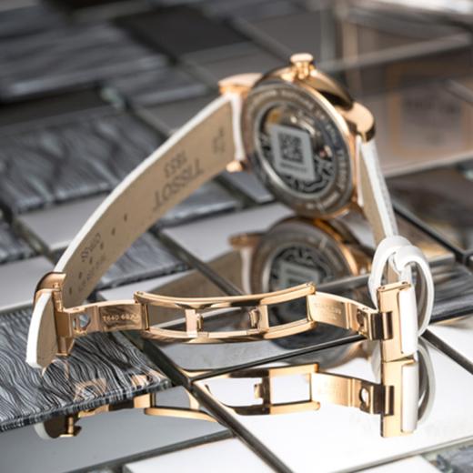天梭 TISSOT 心媛系列T050.207.37.017.04皮带80机芯机械女表 商品图4