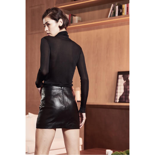 CG｜Turtle Neck silk Knit T-shirt [真丝高领长袖T恤] 商品图1