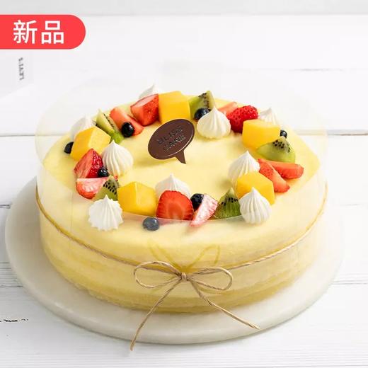 动物奶油，更健康更好吃！鲜芒可丽多蛋糕，经典手工煎制层层薄嫩，缤纷鲜果荟萃清新，2磅（宜都） 商品图0
