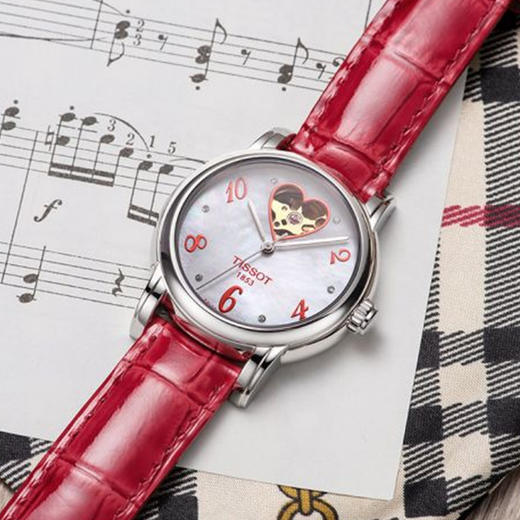天梭 TISSOT 心媛系列T050.207.16.116.02 皮带机械女士腕表 手表 商品图4