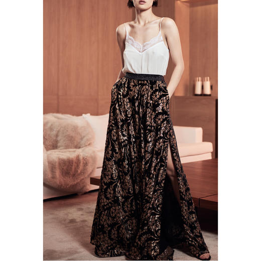 CG｜Velvet Sabrina Maxi Skirt [丝绒提花半裙] 商品图2