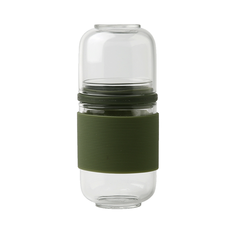 便携式旅行茶具.玻璃快客杯（茶水分离）